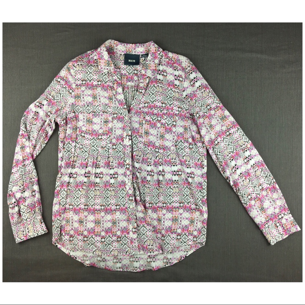 NWT Anthropologie Pink Rose Shirt